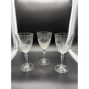 3 Crystal Diamant Claret Glasses Crystal Stemware